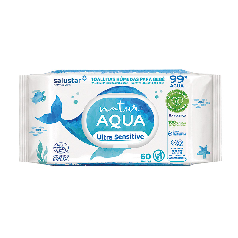 Natur Aqua Baby Wet Wipes 60 units - Brevia Corporation
