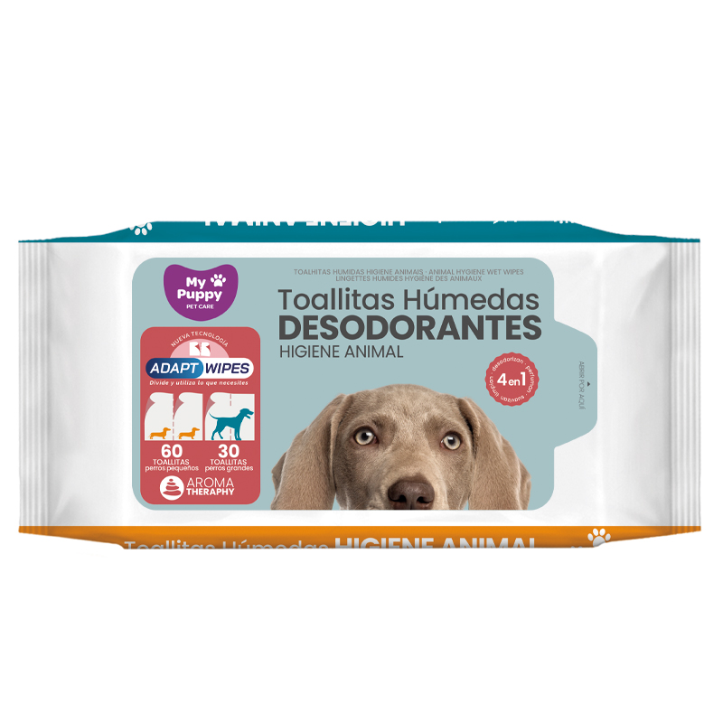 Toallitas Húmedas Higiene Animal My Puppy 80/40 unidades - Brevia  Corporación