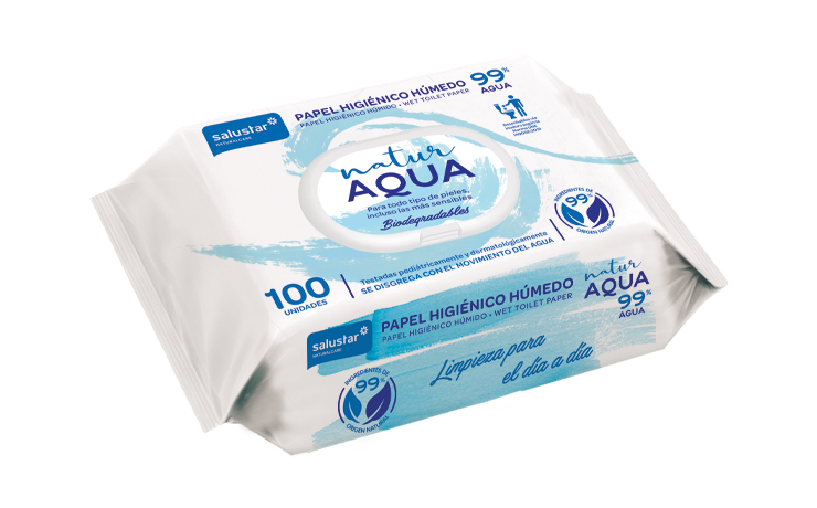 Toallitas Húmedas para bebé Natur Aqua 60 unidades. - Brevia Corporación